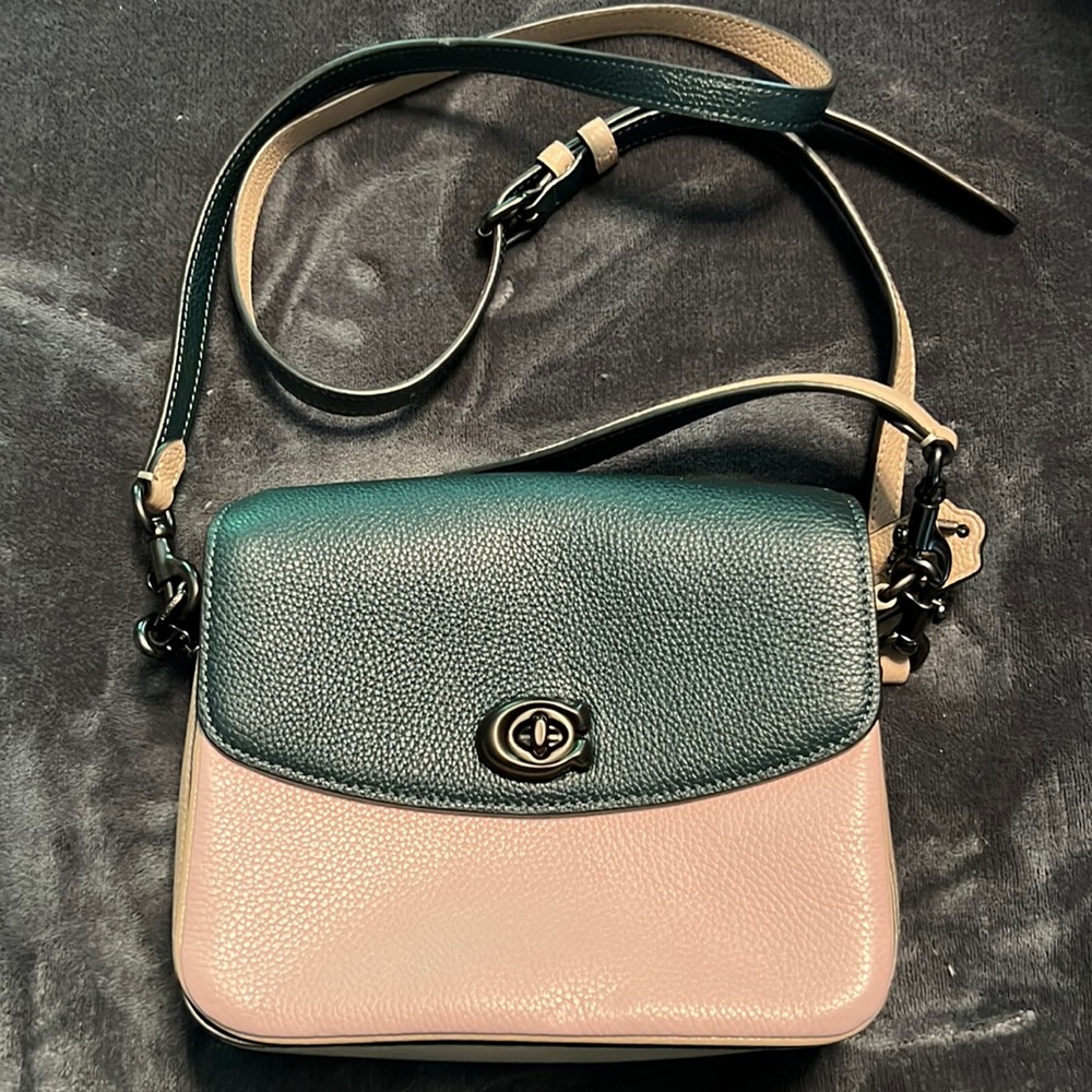 Genuine Coach color block handbag